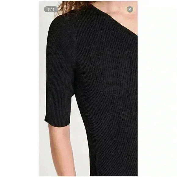 NWT Veronica Beard Montrose Knit Black One shoulder Maxi Dress Size XS - Picture 8 of 13